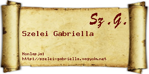 Szelei Gabriella névjegykártya